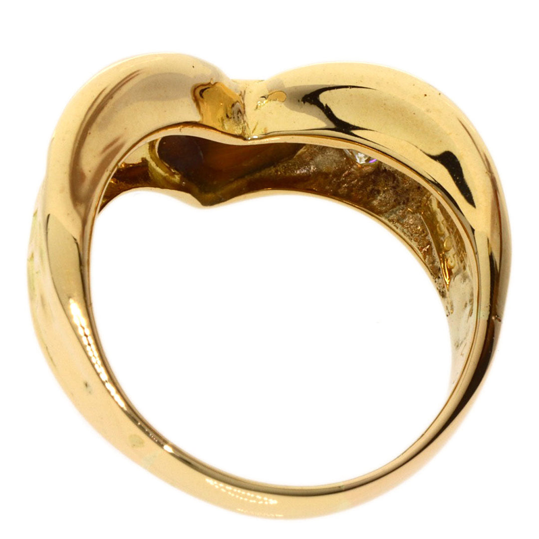 Van Cleef & Arpels Ring 18K Yellow Gold gold Taiga Eye Diamond