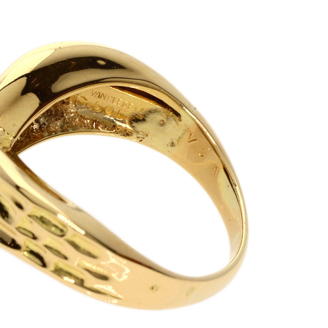 Van Cleef & Arpels Ring 18K Yellow Gold gold Taiga Eye Diamond