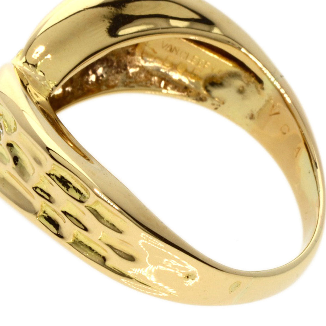 Van Cleef & Arpels Ring 18K Yellow Gold gold Taiga Eye Diamond