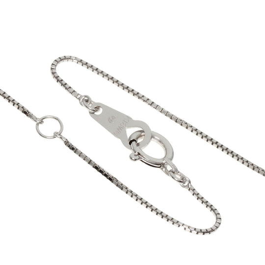 TASAKI Necklace K18WG Silver Freshwater Pearl Diamond Women Used Authentic