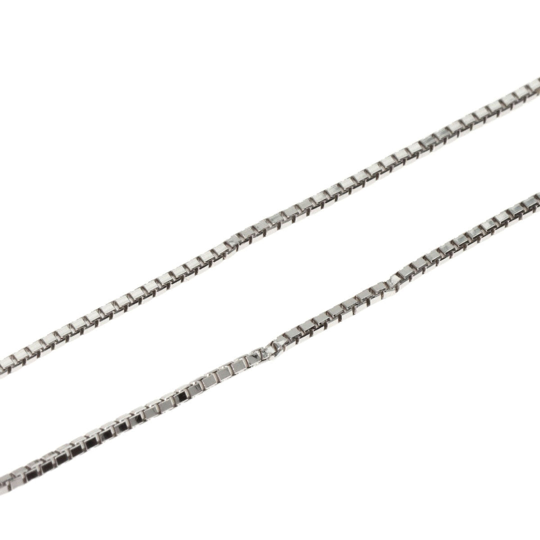 TASAKI Necklace K18WG Silver Freshwater Pearl Diamond Women Used Authentic