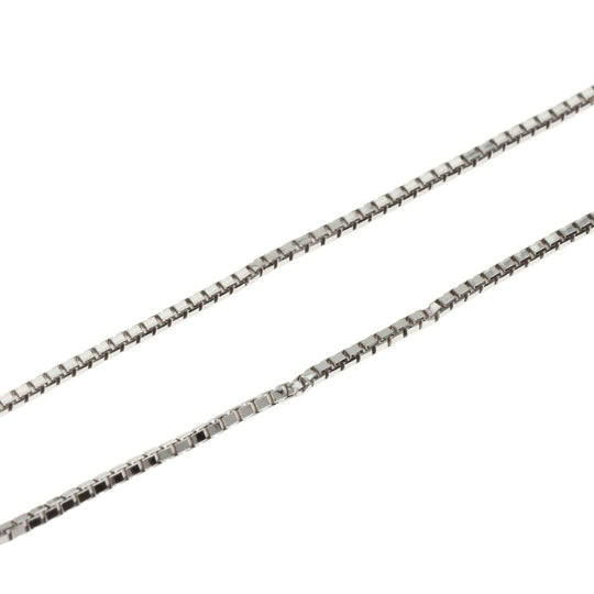 TASAKI Necklace K18WG Silver Freshwater Pearl Diamond Women Used Authentic