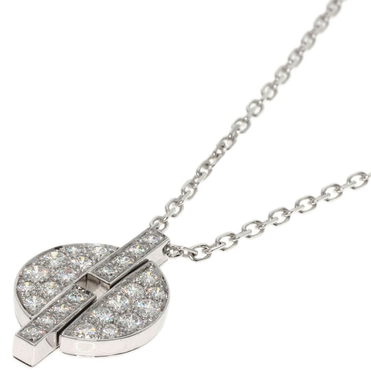 CARTIER Necklace K18WG Silver Imalia Diamond