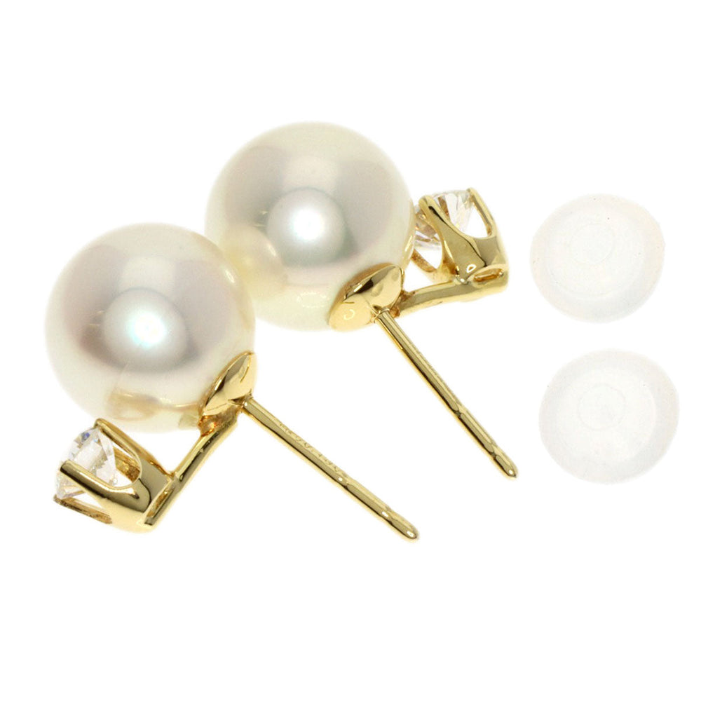 TIFFANY&Co. Pierce 18K Yellow Gold gold Pearl pearl diamond Women Used Authentic