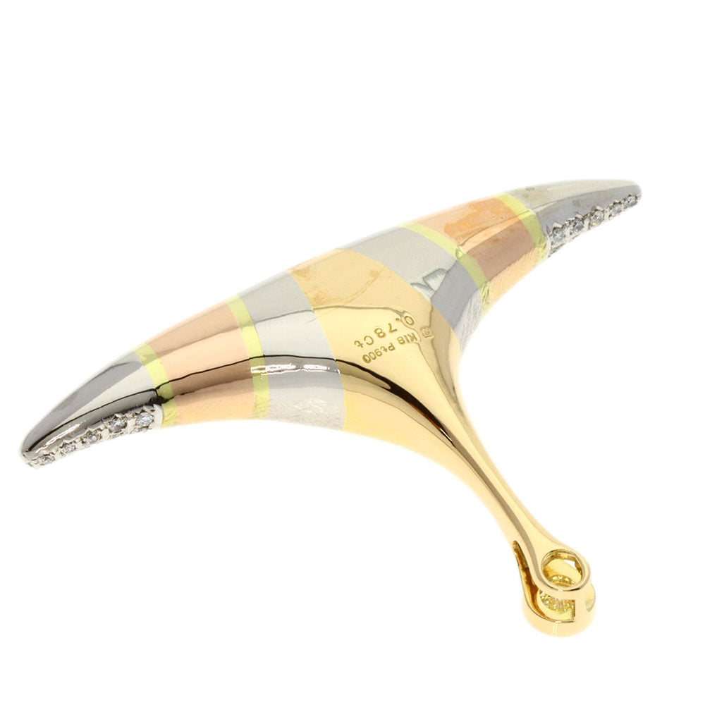 TASAKI Pendant top K18YG , PT900 gold diamond Women Used Authentic