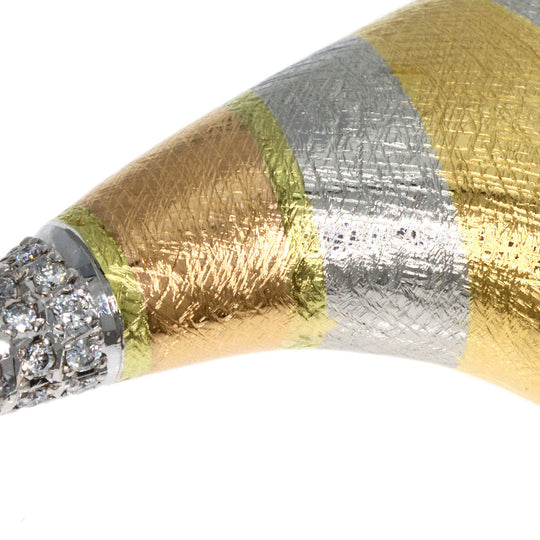 TASAKI Pendant top K18YG , PT900 gold diamond Women Used Authentic