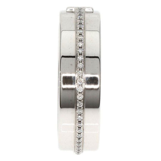 TIFFANY&Co. Ring K18WG Silver T TWO Diamond