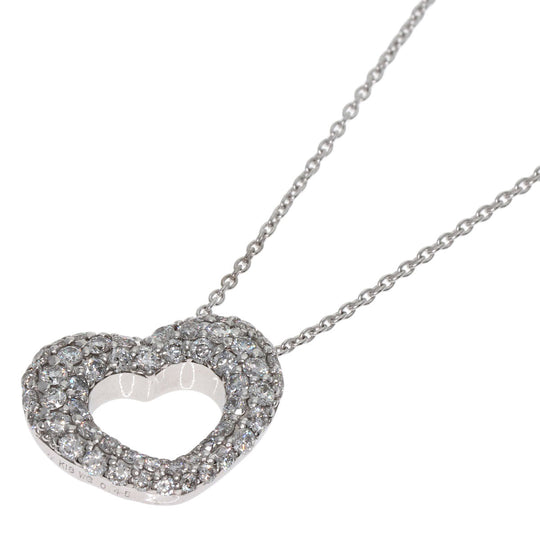 Ponte Vecchio Necklace K18WG Silver Emozione Latte Minimo Diamond