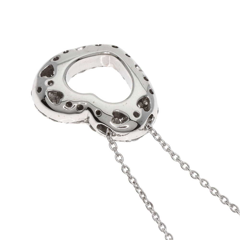 Ponte Vecchio Necklace K18WG Silver Emozione Latte Minimo Diamond