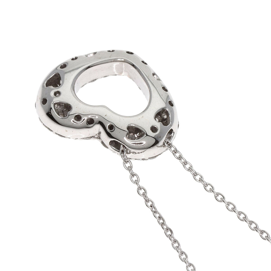 Ponte Vecchio Necklace K18WG Silver Emozione Latte Minimo Diamond