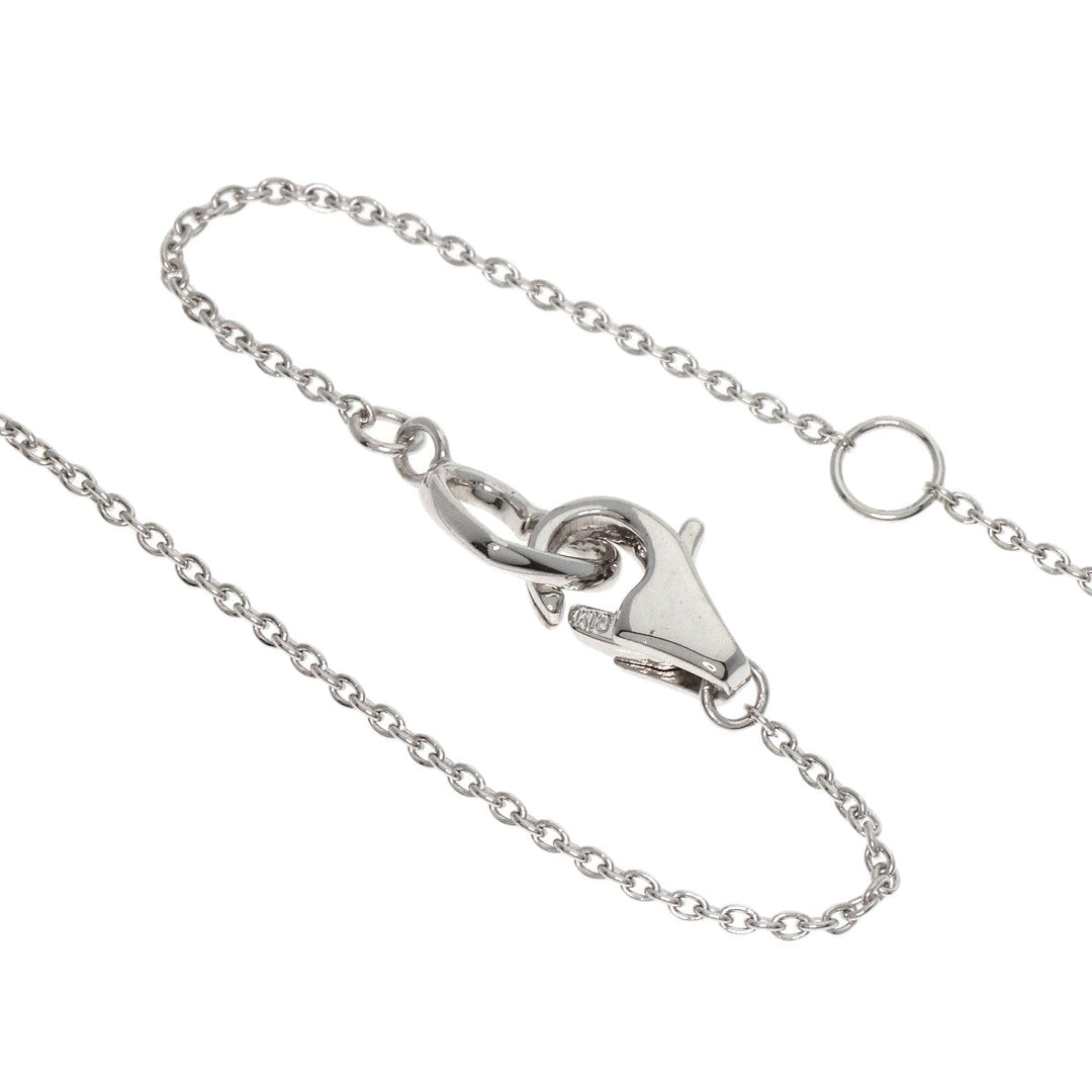 Ponte Vecchio Necklace K18WG Silver Emozione Latte Minimo Diamond
