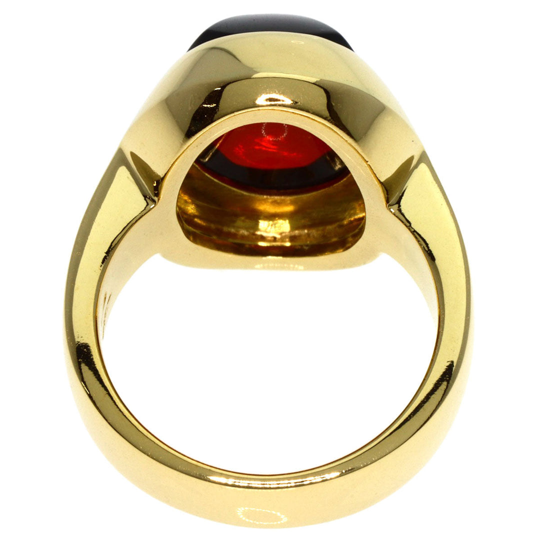 Pomellato Ring 18K Yellow Gold gold garnet Women Used Authentic
