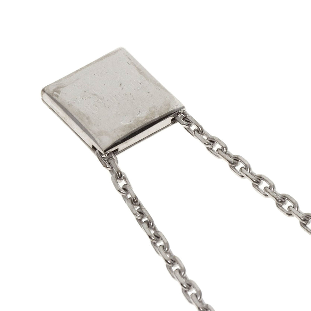 Boucheron Necklace K18WG Silver diamond Women Used Authentic