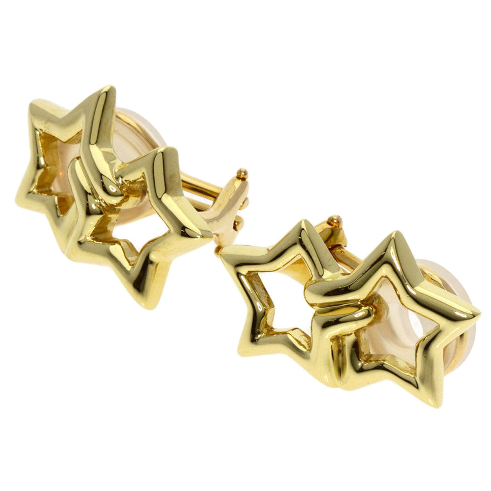 TIFFANY&Co. Earring 18K Yellow Gold gold double star Women Used Authentic