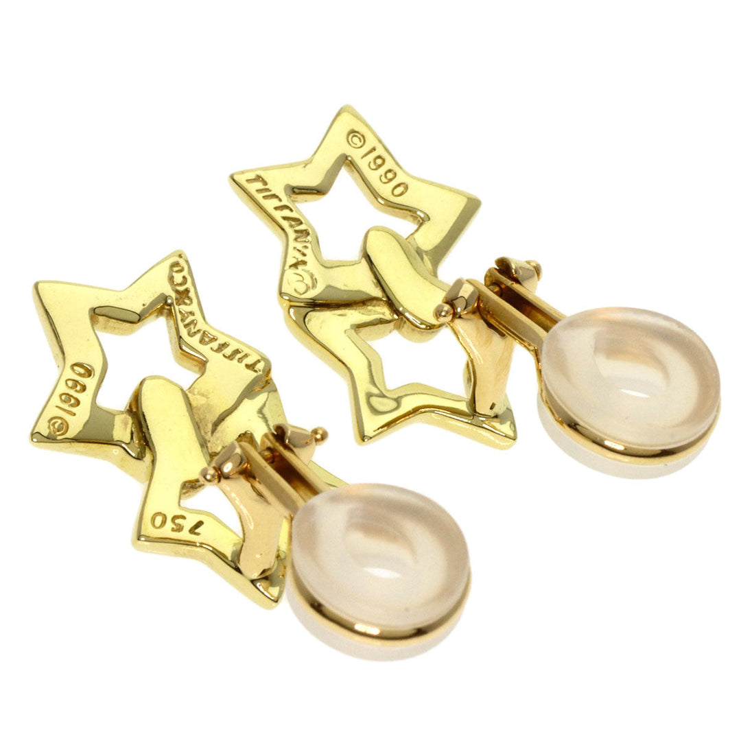TIFFANY&Co. Earring 18K Yellow Gold gold double star Women Used Authentic