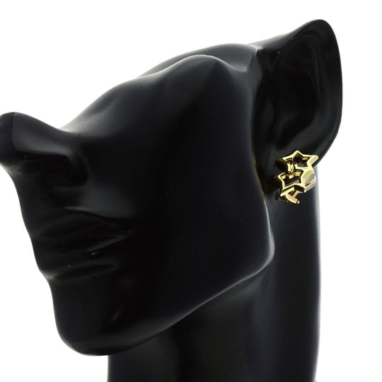 TIFFANY&Co. Earring 18K Yellow Gold gold double star Women Used Authentic