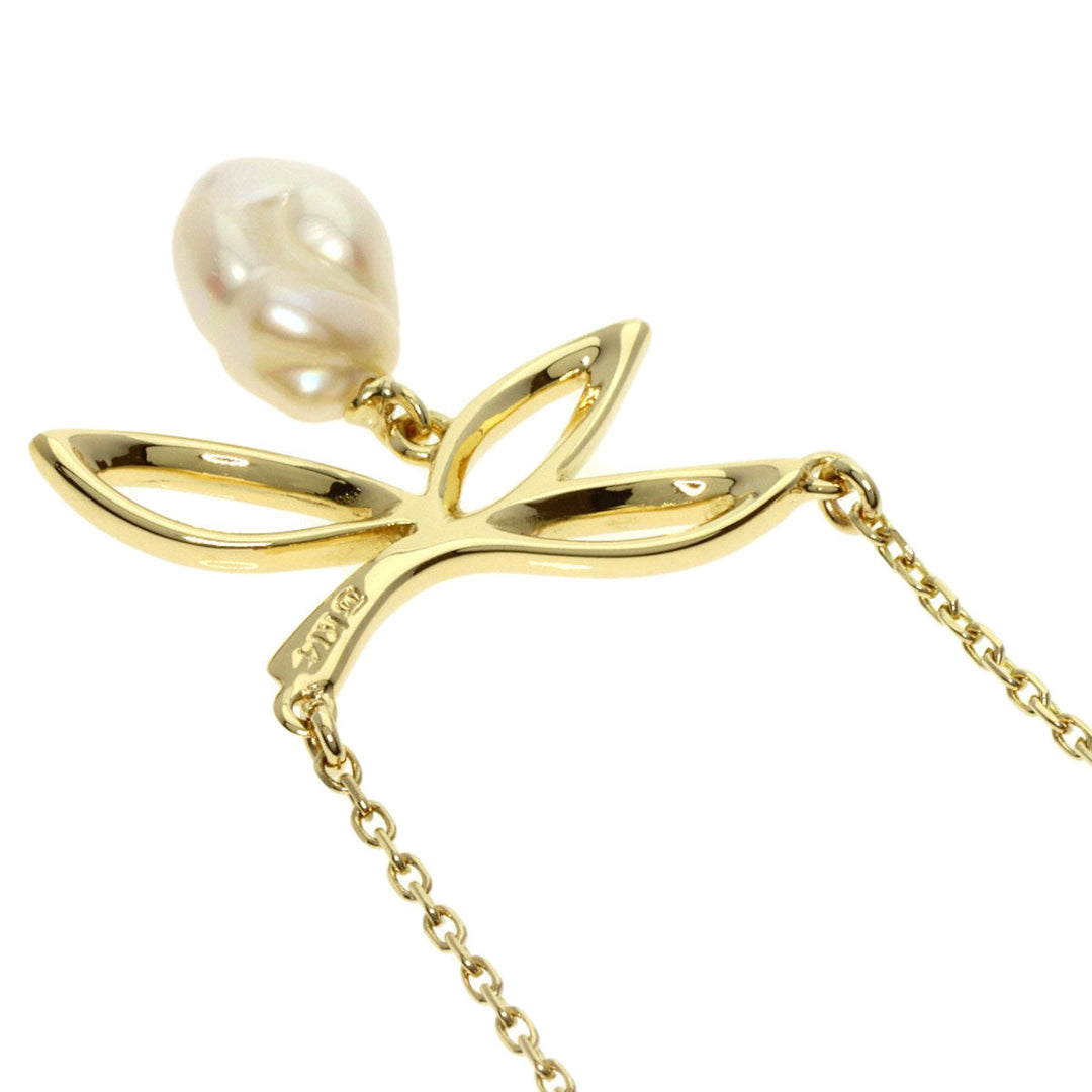MIKIMOTO Necklace K14YG gold Pearl