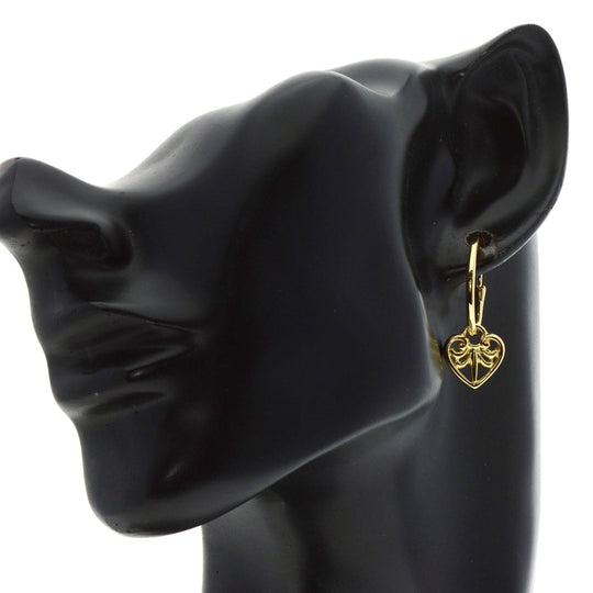 MIKIMOTO Pierce 18K Yellow Gold gold Heart motif hoop one side only