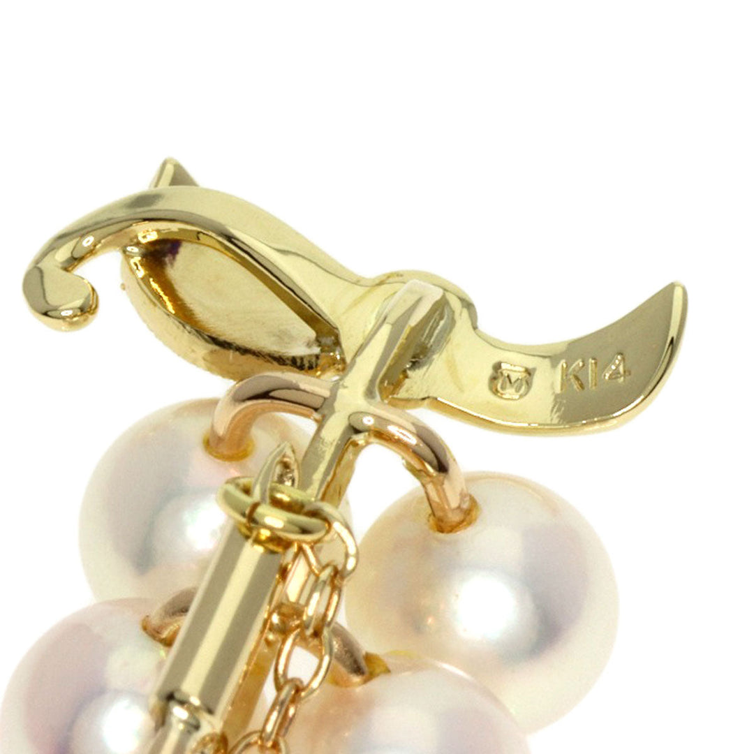 MIKIMOTO Brooch K14YG gold Grape motif Pearl Women Used Authentic