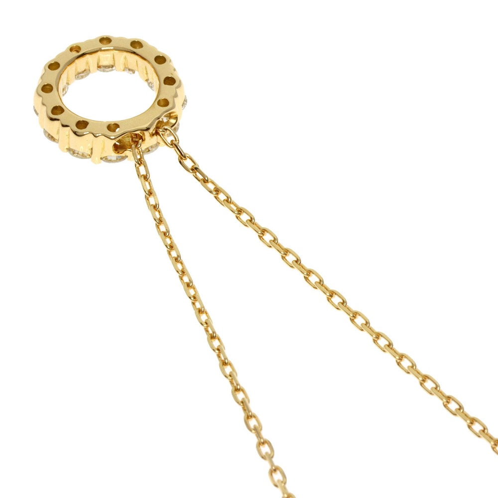 VANDOME Necklace 18K Yellow Gold gold Circle diamond Women Used Authentic