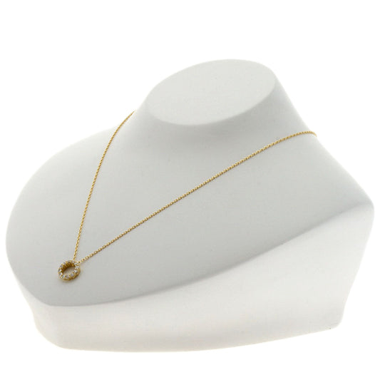 VANDOME Necklace 18K Yellow Gold gold Circle diamond Women Used Authentic