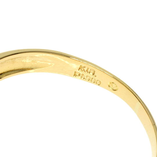 VANDOME Ring K18YG , PT900 Silver diamond Women Used Authentic