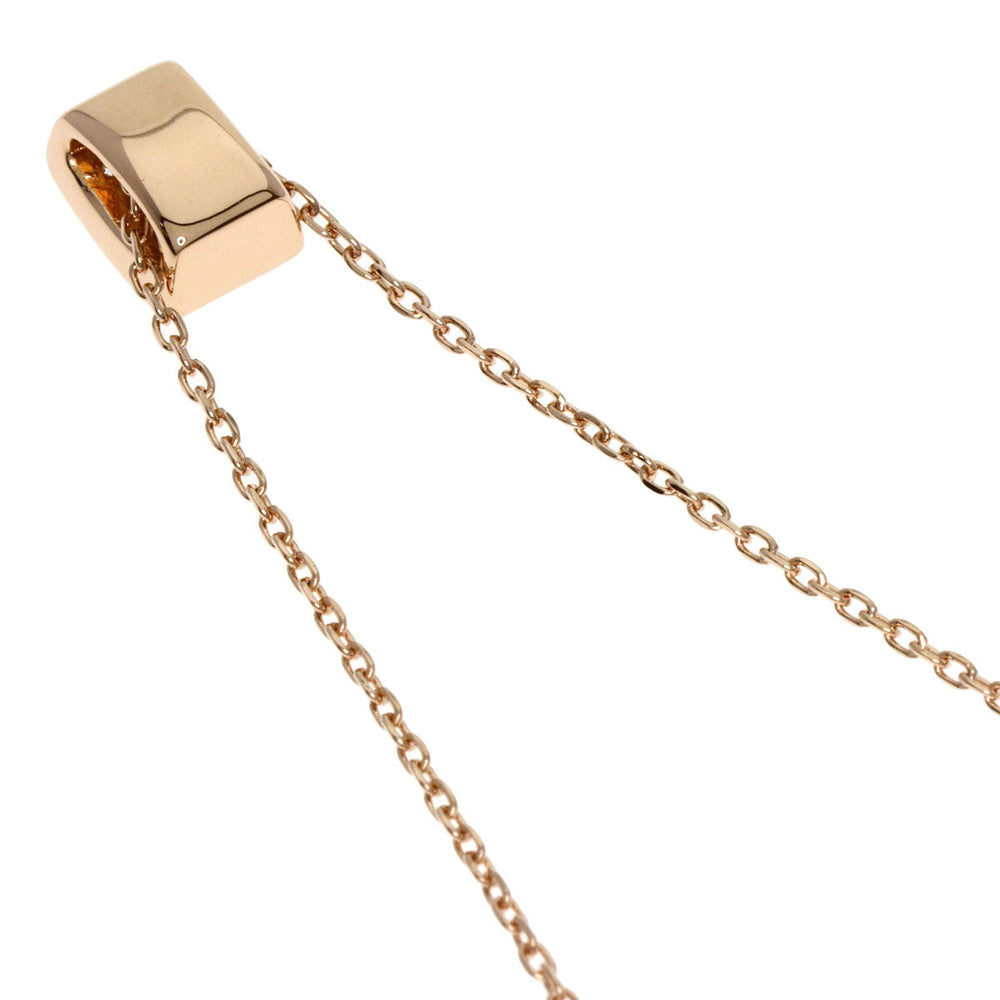 4℃ Necklace 18K Pink Gold gold Blue Moonstone Diamond Women Used Authentic