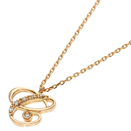 VANDOME Necklace 18K Pink Gold gold diamond Women Used Authentic