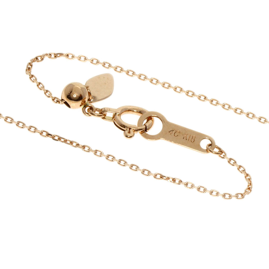 4℃ Necklace 18K Pink Gold gold diamond Women Used Authentic