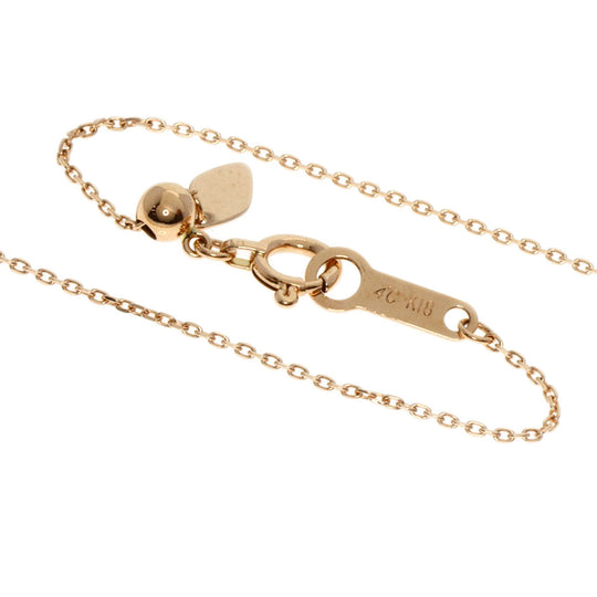 4℃ Necklace 18K Pink Gold gold diamond Women Used Authentic