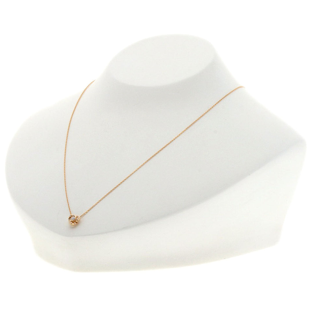 4℃ Necklace 18K Pink Gold gold diamond Women Used Authentic