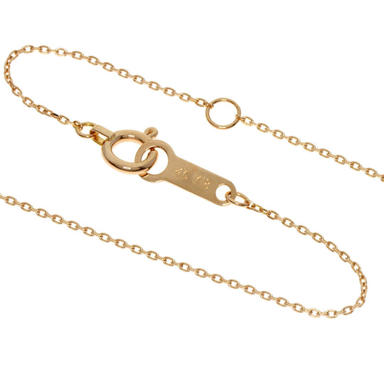 4℃ Necklace 18K Pink Gold gold Heart motif diamond Women Used Authentic