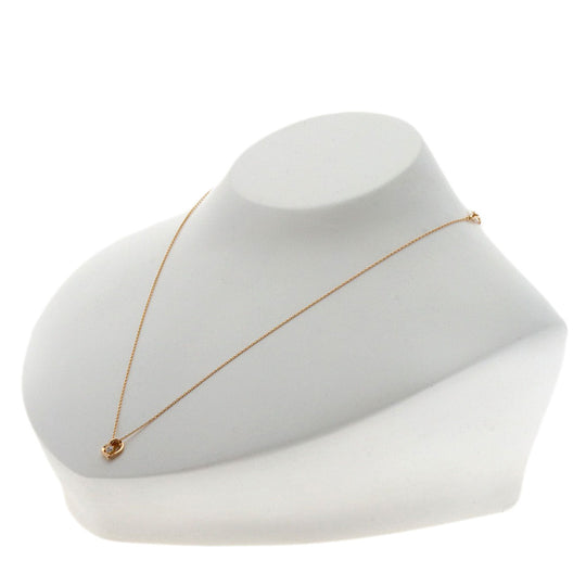 4℃ Necklace 18K Pink Gold gold Heart motif diamond Women Used Authentic