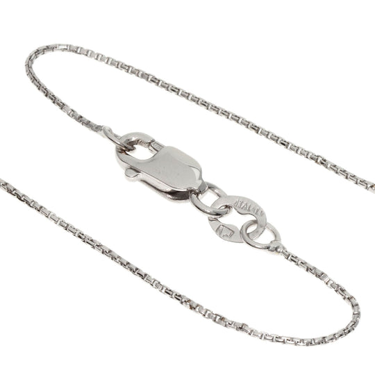 Ponte Vecchio Necklace K18WG Silver Cross motif diamond Women Used Authentic