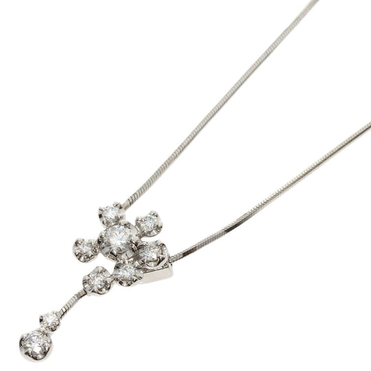 VANDOME Necklace PT950 , PT850 Silver diamond Women Used Authentic