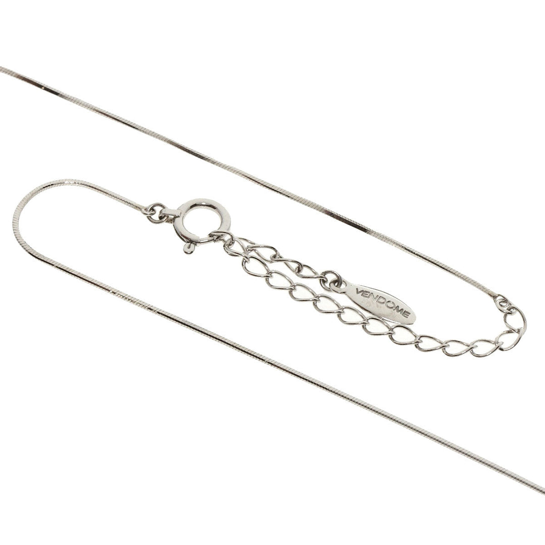 VANDOME Necklace PT950 , PT850 Silver diamond Women Used Authentic