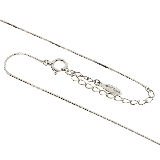 VANDOME Necklace PT950 , PT850 Silver diamond Women Used Authentic