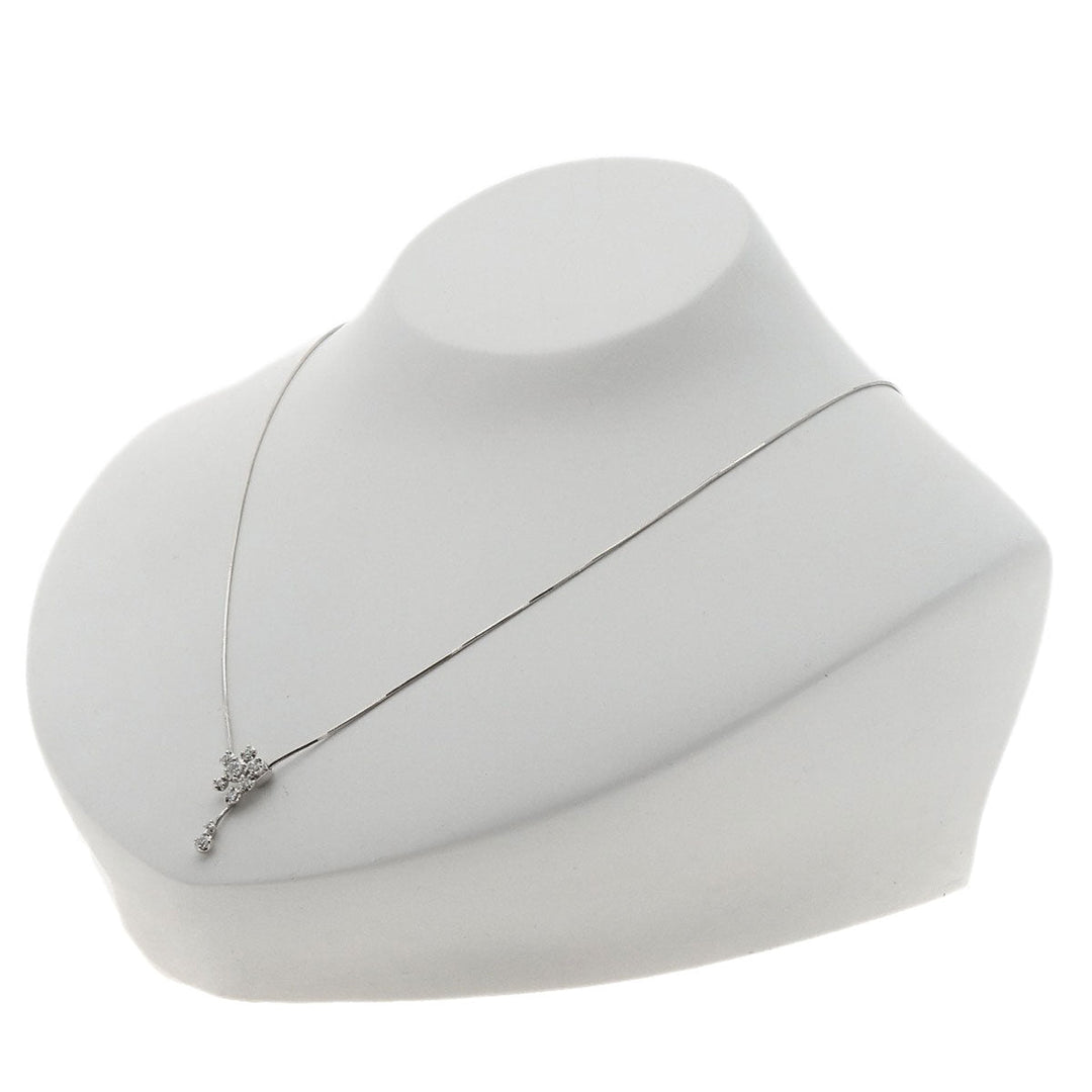 VANDOME Necklace PT950 , PT850 Silver diamond Women Used Authentic