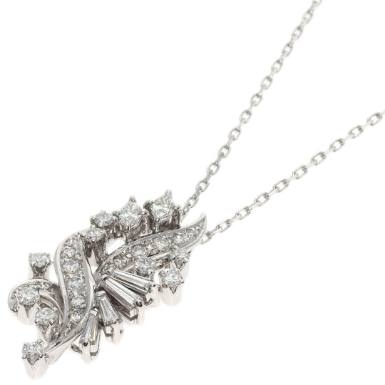 MIKIMOTO Necklace K18WG , K14WG Silver diamond Women Used Authentic