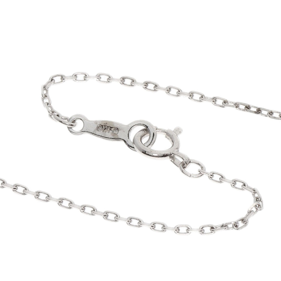 MIKIMOTO Necklace K18WG , K14WG Silver diamond Women Used Authentic