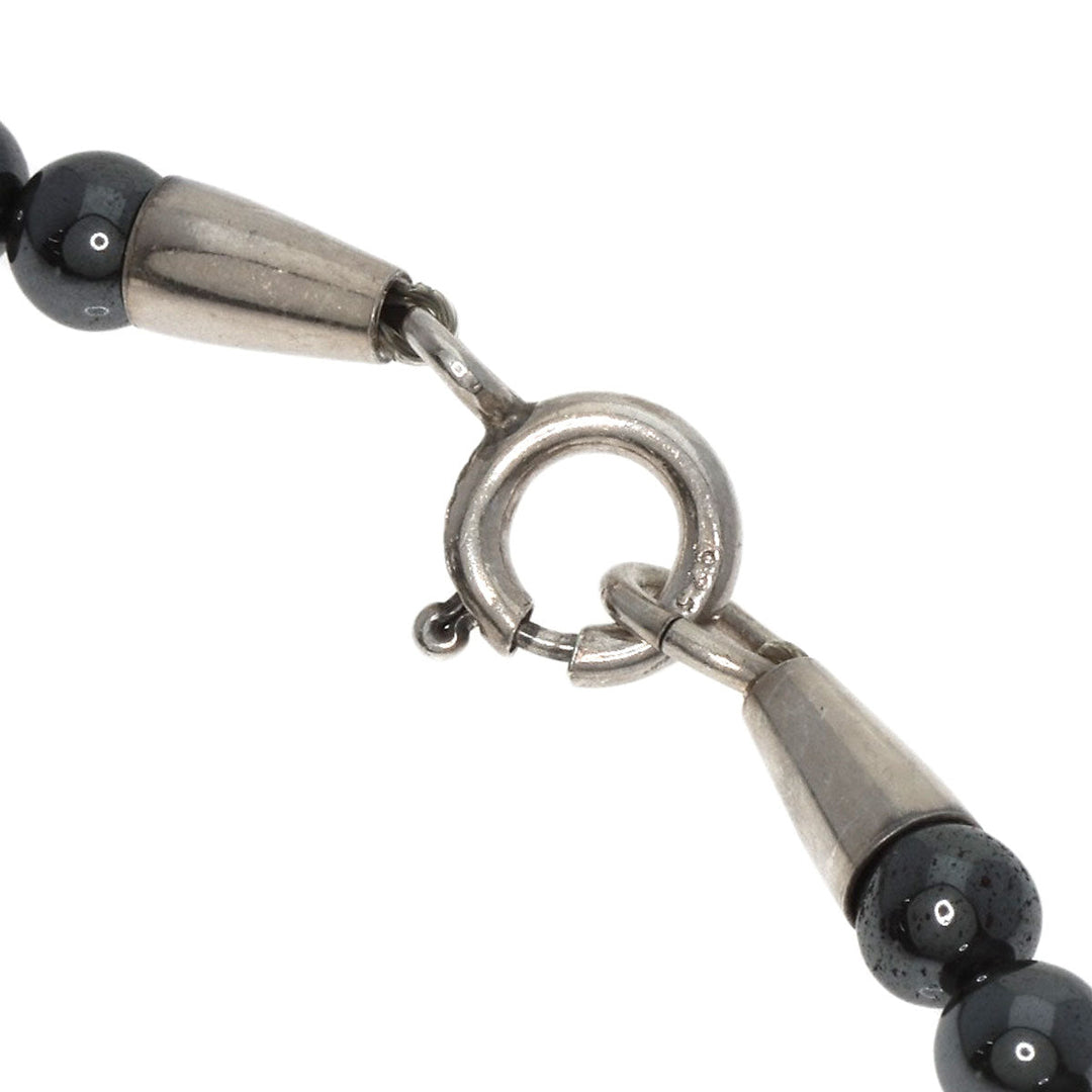 Georg Jensen Necklace SV Silver bird hans hansen hematite unisex(Unisex) Used Authentic