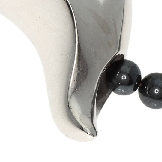 Georg Jensen Necklace SV Silver bird hans hansen hematite unisex(Unisex) Used Authentic