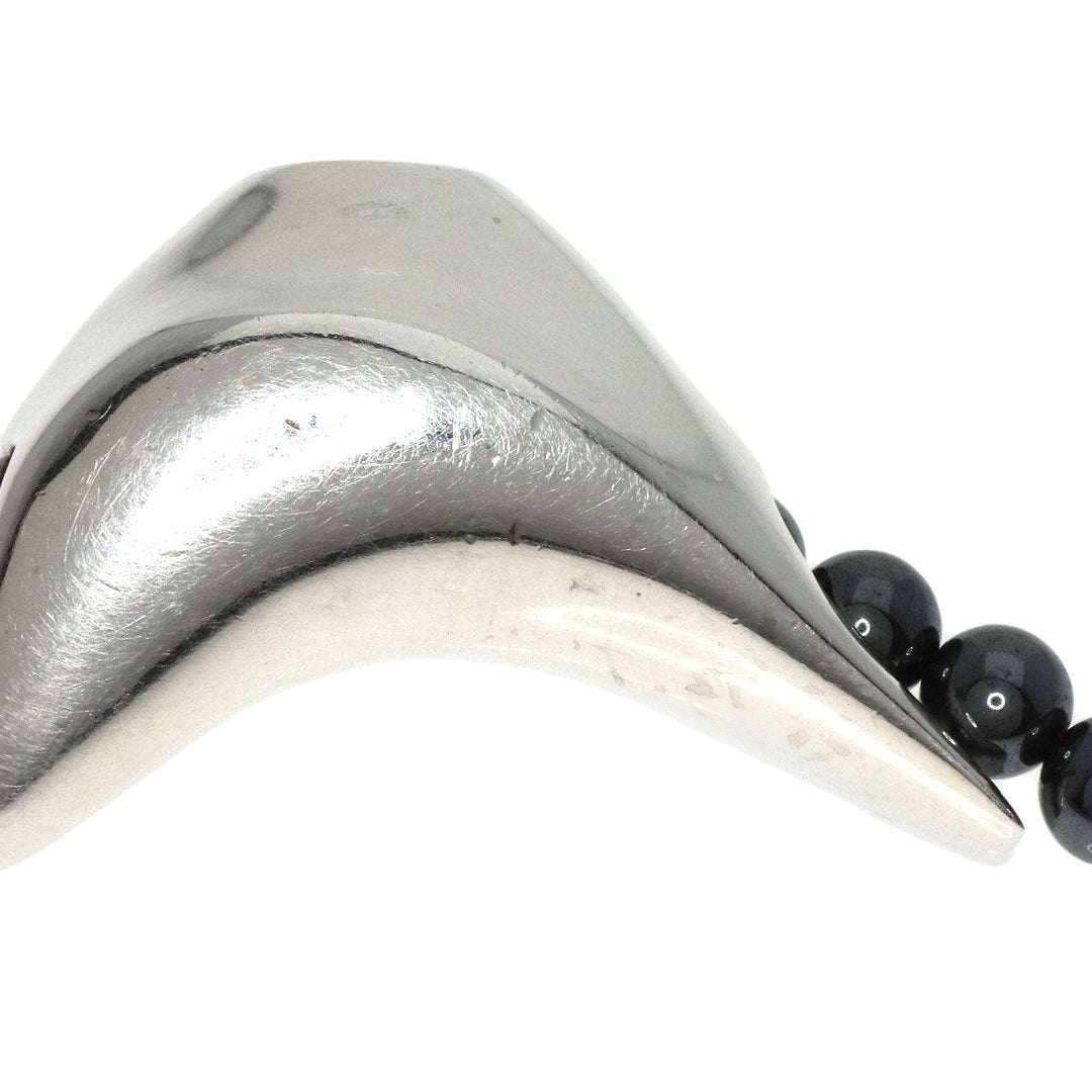 Georg Jensen Necklace SV Silver bird hans hansen hematite unisex(Unisex) Used Authentic