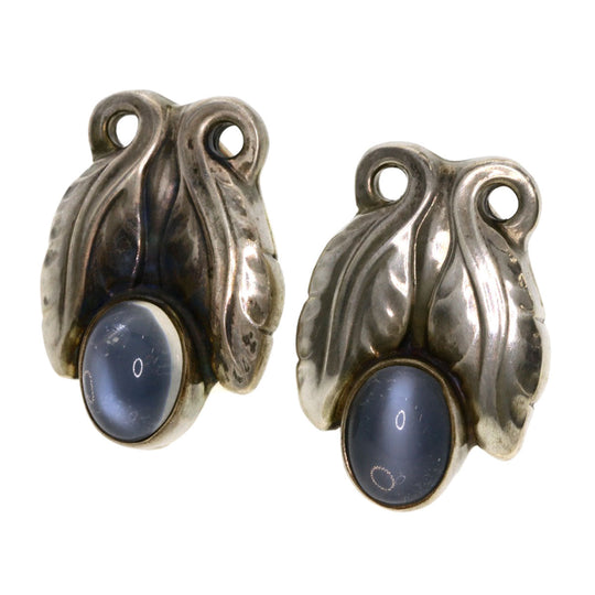 Georg Jensen Earring SV Silver Moonstone 108 Women Used Authentic