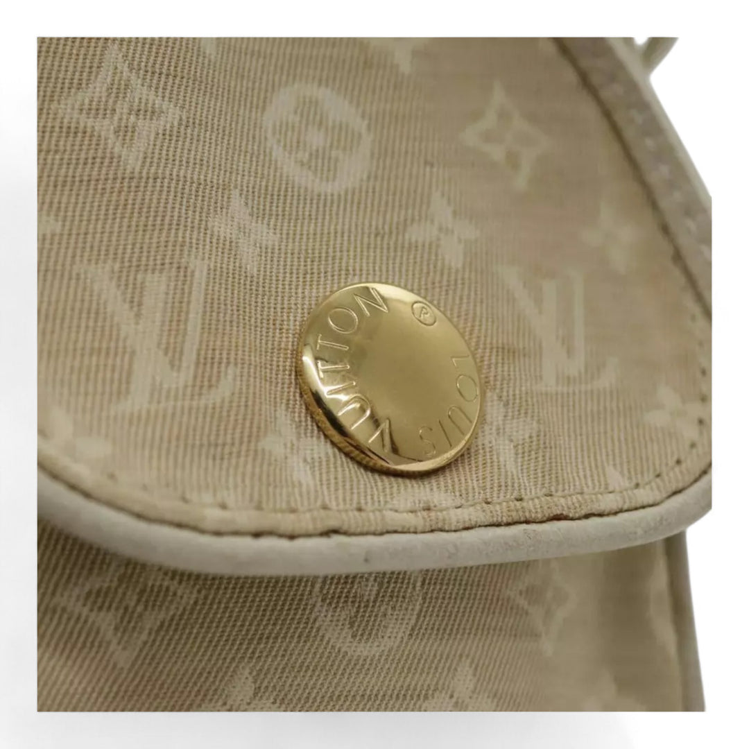Louis Vuitton Monogram Mini Pochette Cancoon Shoulder Bag Dunne Beige Women Crossbody Purse