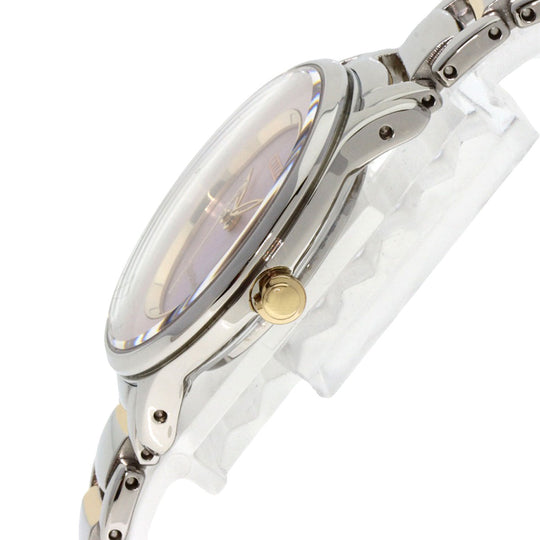 CITIZEN Watches Eco Drive EM0476-84Y Stainless Steel , Stainless Steel Silver El Eco Drive Pink shell dial Women Used Authentic