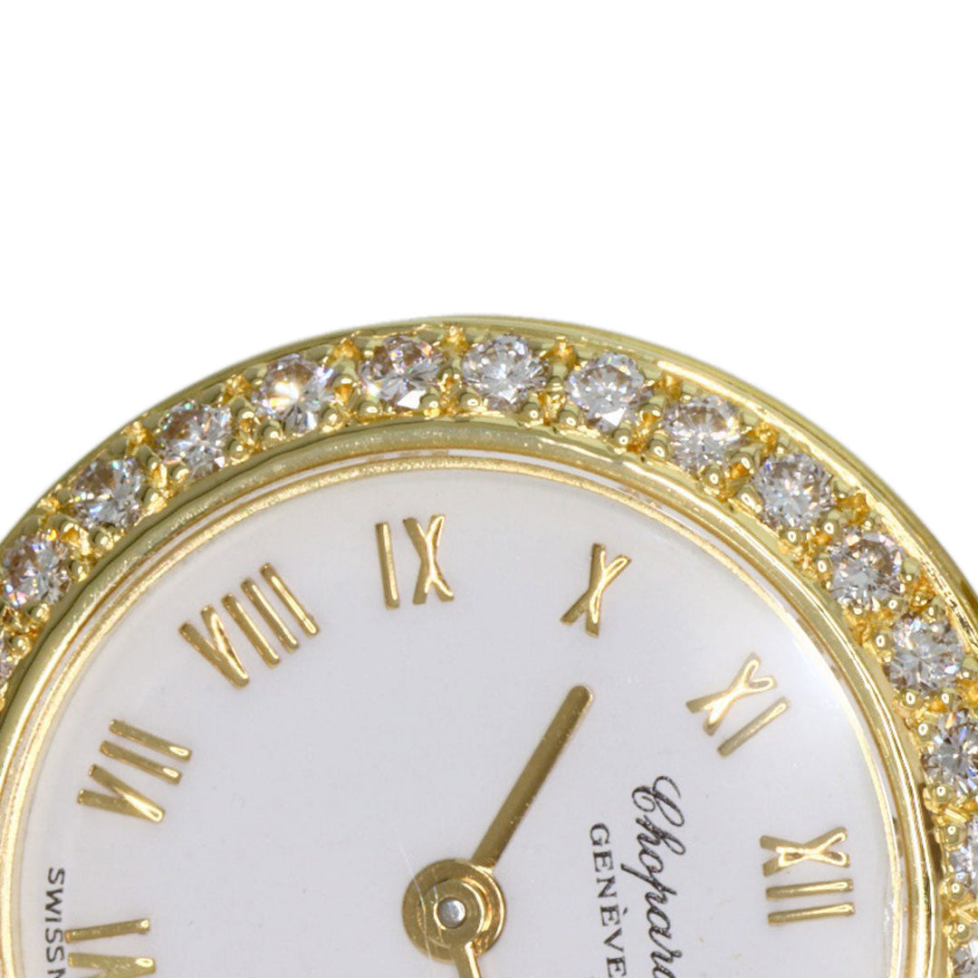 Chopard Watches Quartz 10/5895 K18YG, K18YG, Diamond gold Classic diamond white dial Women Used Authentic