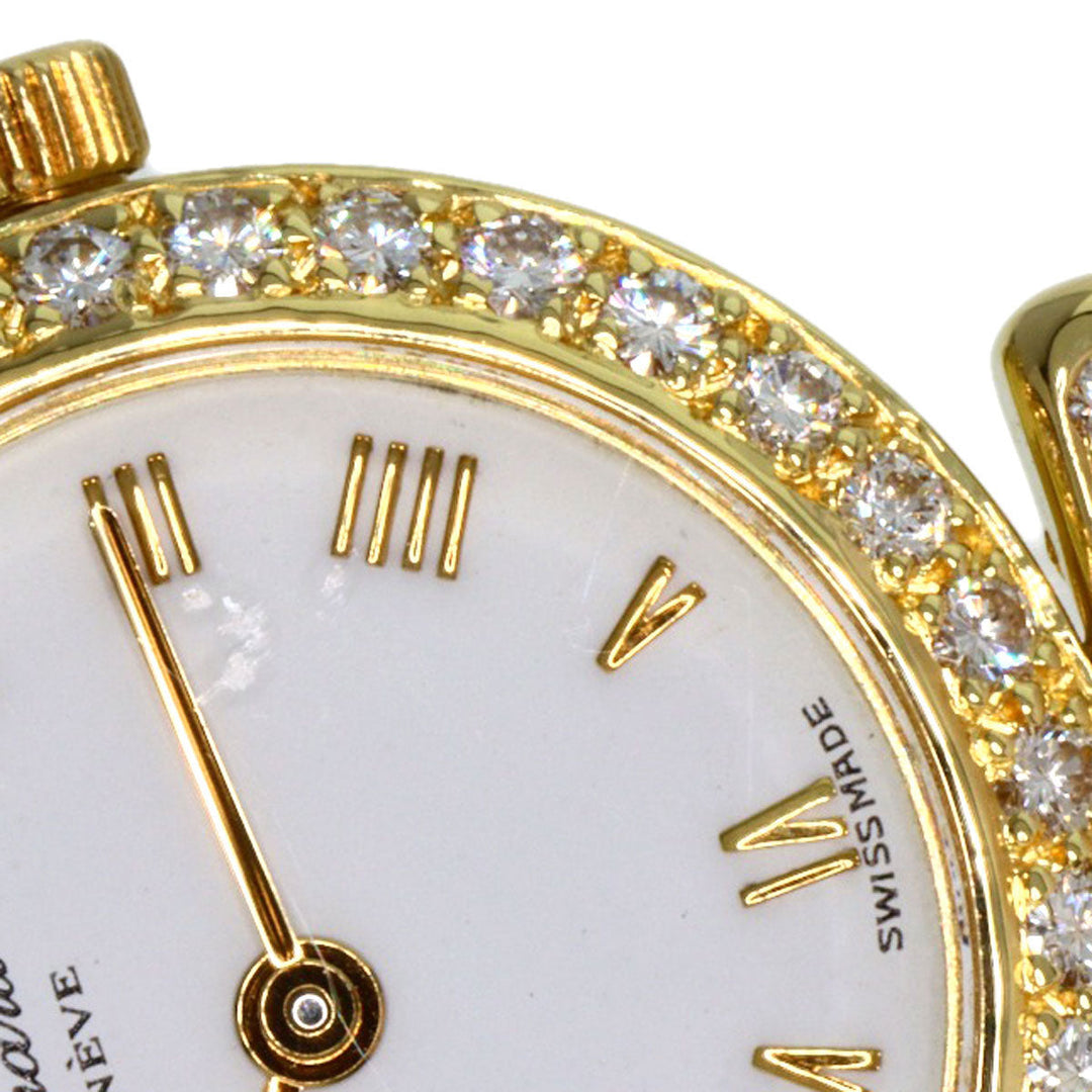 Chopard Watches Quartz 10/5895 K18YG, K18YG, Diamond gold Classic diamond white dial Women Used Authentic