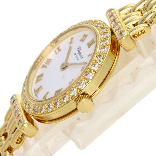 Chopard Watches Quartz 10/5895 K18YG, K18YG, Diamond gold Classic diamond white dial Women Used Authentic