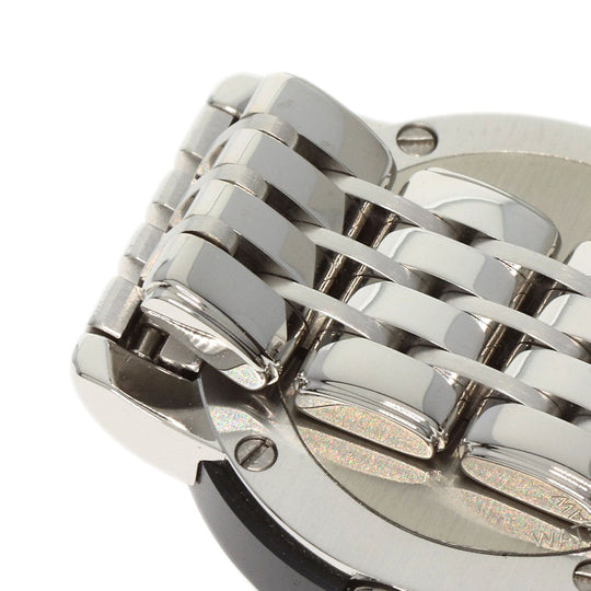 CENTURY Watches Quartz Stainless Steel , Stainless Steel Silver Time gem black dial Women Used Authentic